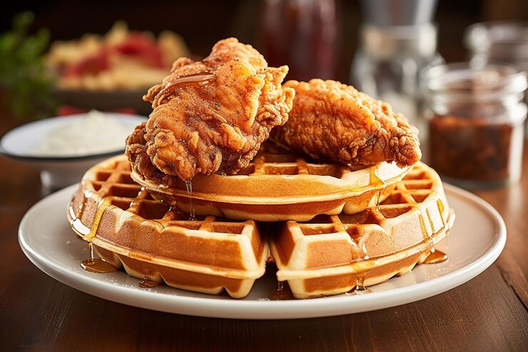 Chicken and waffles
